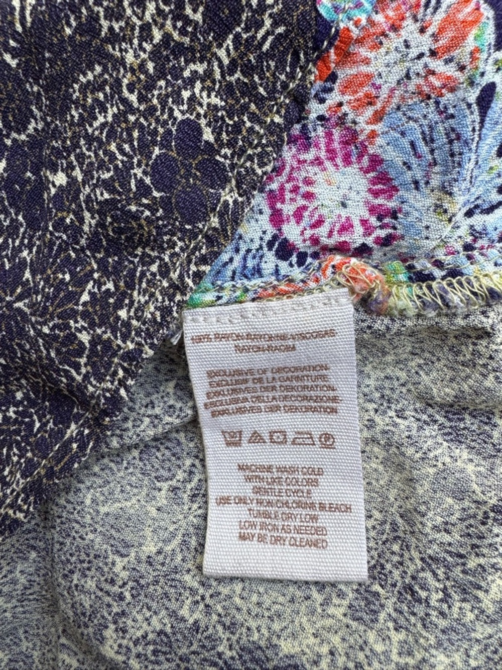 Free People River Market Mixed Print Dress S - Picture 12 of 12